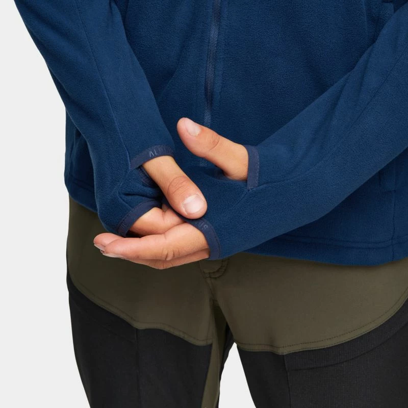 Pulover z zadrgo za moške, Alpinus, moder