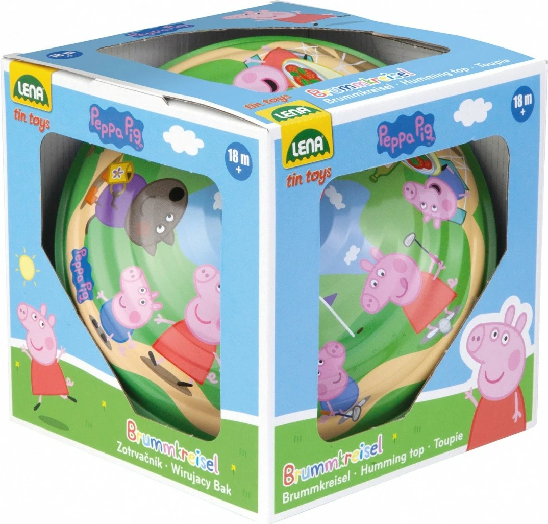 Vrteča se igrača Lena Peppa Pig, 19 cm, večbarvna, v škatli