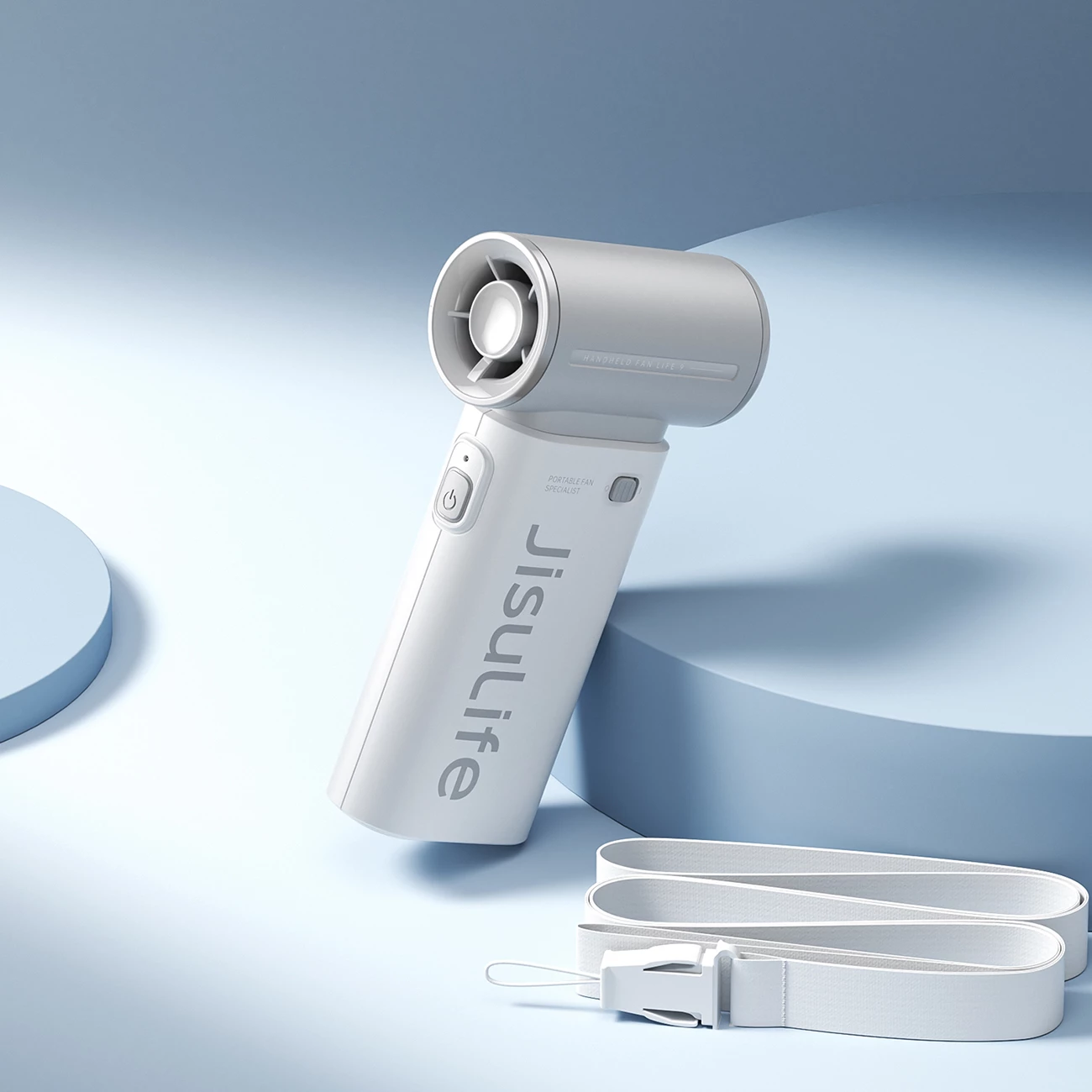 Ročni ventilator, Jisulife Life9, 5000 mAh, USB-C, siv