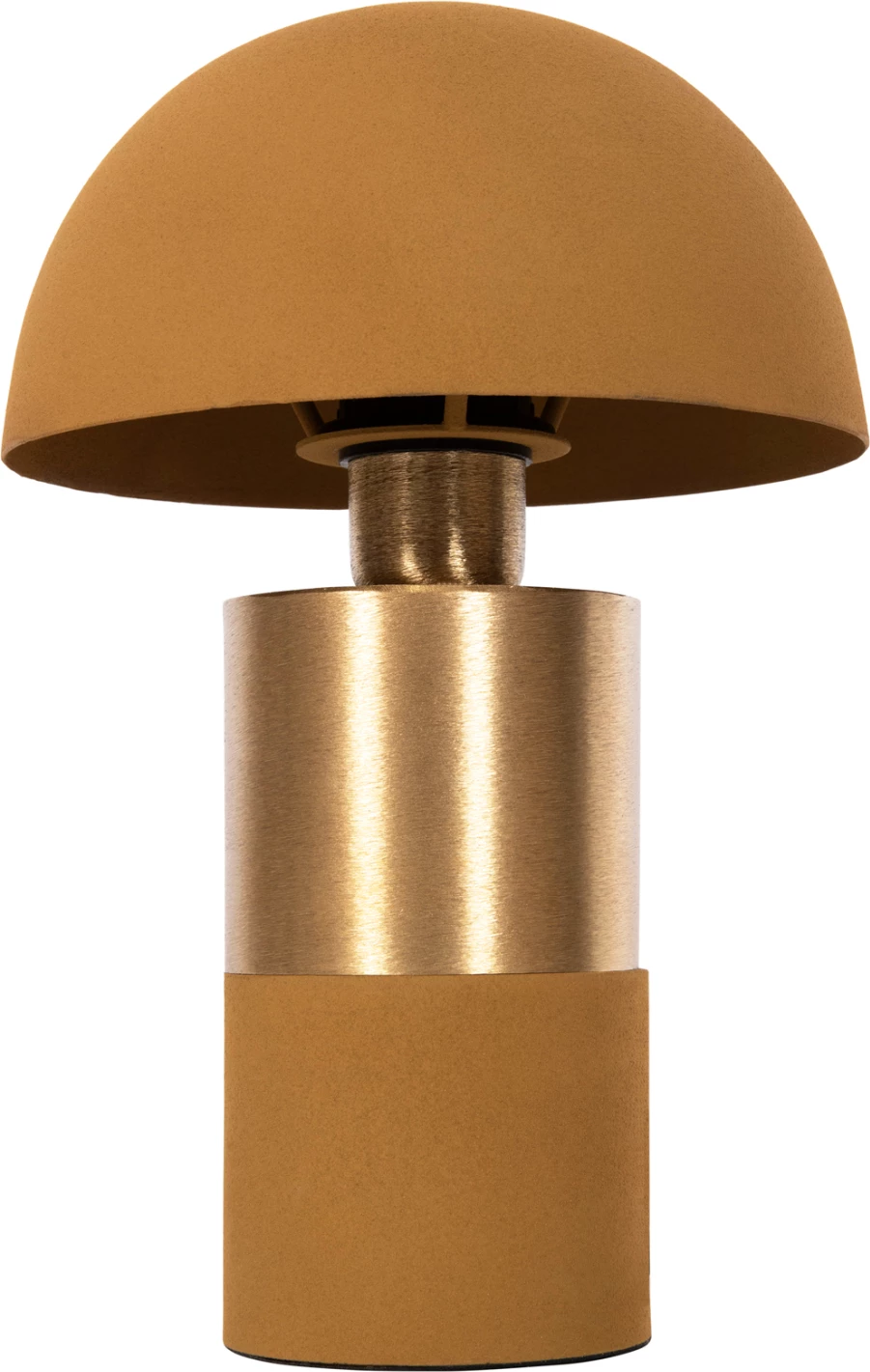 Namizna svetilka PUNE FH4254.10 kovinska v gorčično-zlati barvi Φ20,5x32,5Hcm