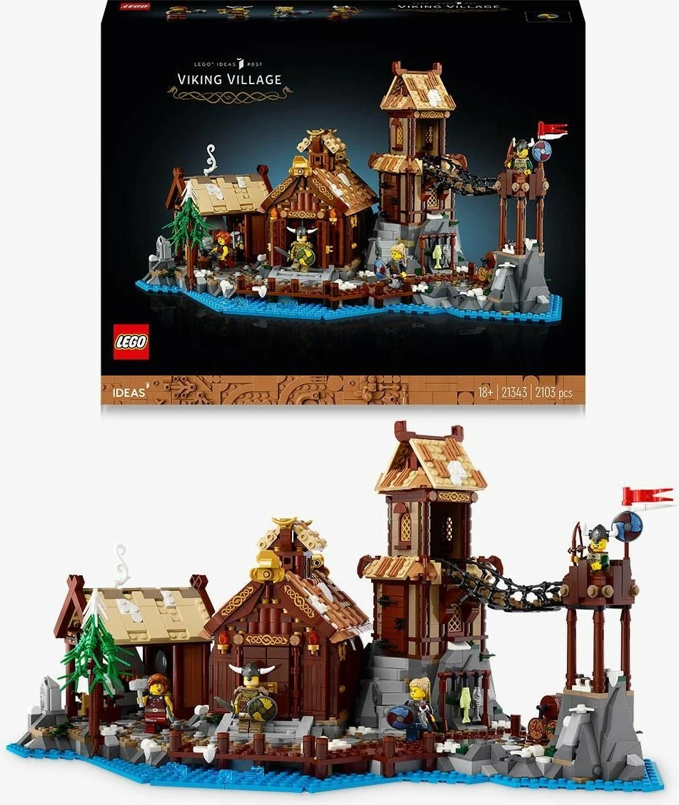 Gradbeni komplet LEGO Viking Village, 2103 kosov, večbarven