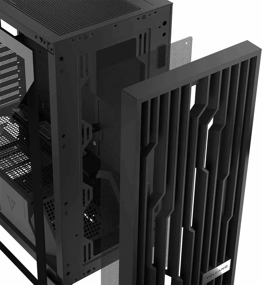 Računalniško ohišje MODECOM Volcano Perun Apex ARGB Midi, črno