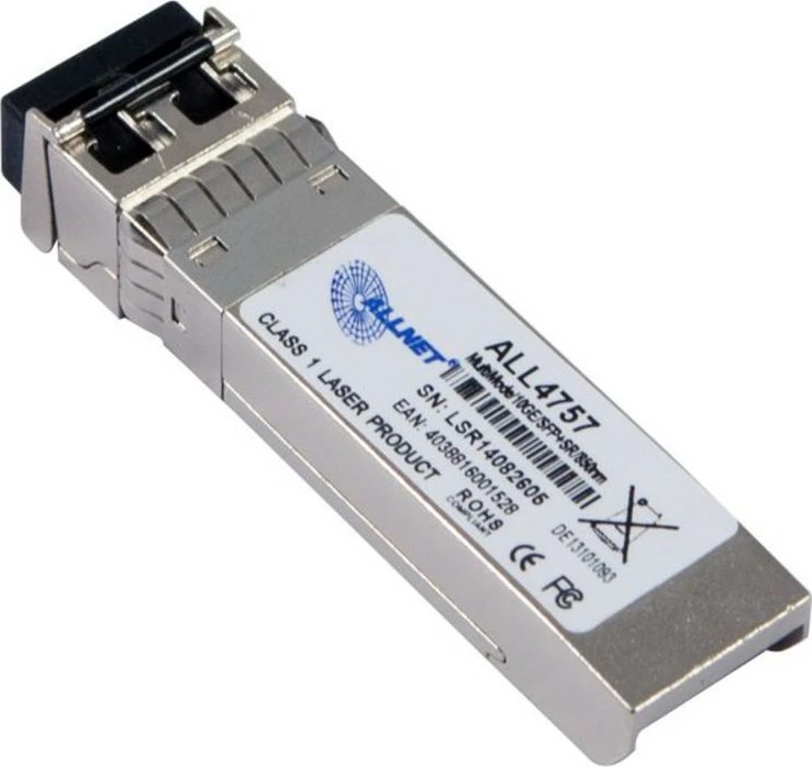 Transceiver z optičnim vlaknom ALLNET ALL4757, 10.300 Mbit/s, SFP+, LC, 50/125 µm, SR, 300 m