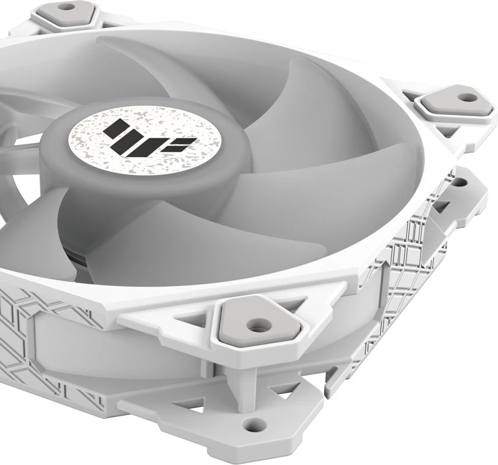 Ventilatorji 12 cm, 3 kosi, beli, ARGB - ASUS TUF GAMING TF120 WHITE EDITION