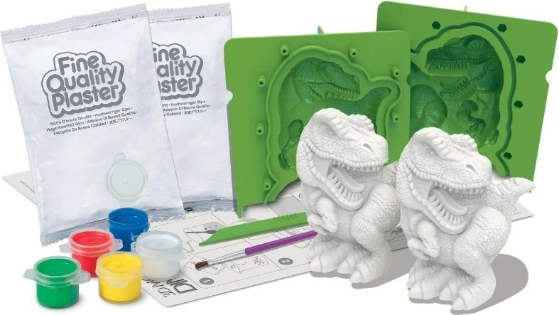 Kreativni komplet mavca 4m 4777, 3D dinozavri, večbarven