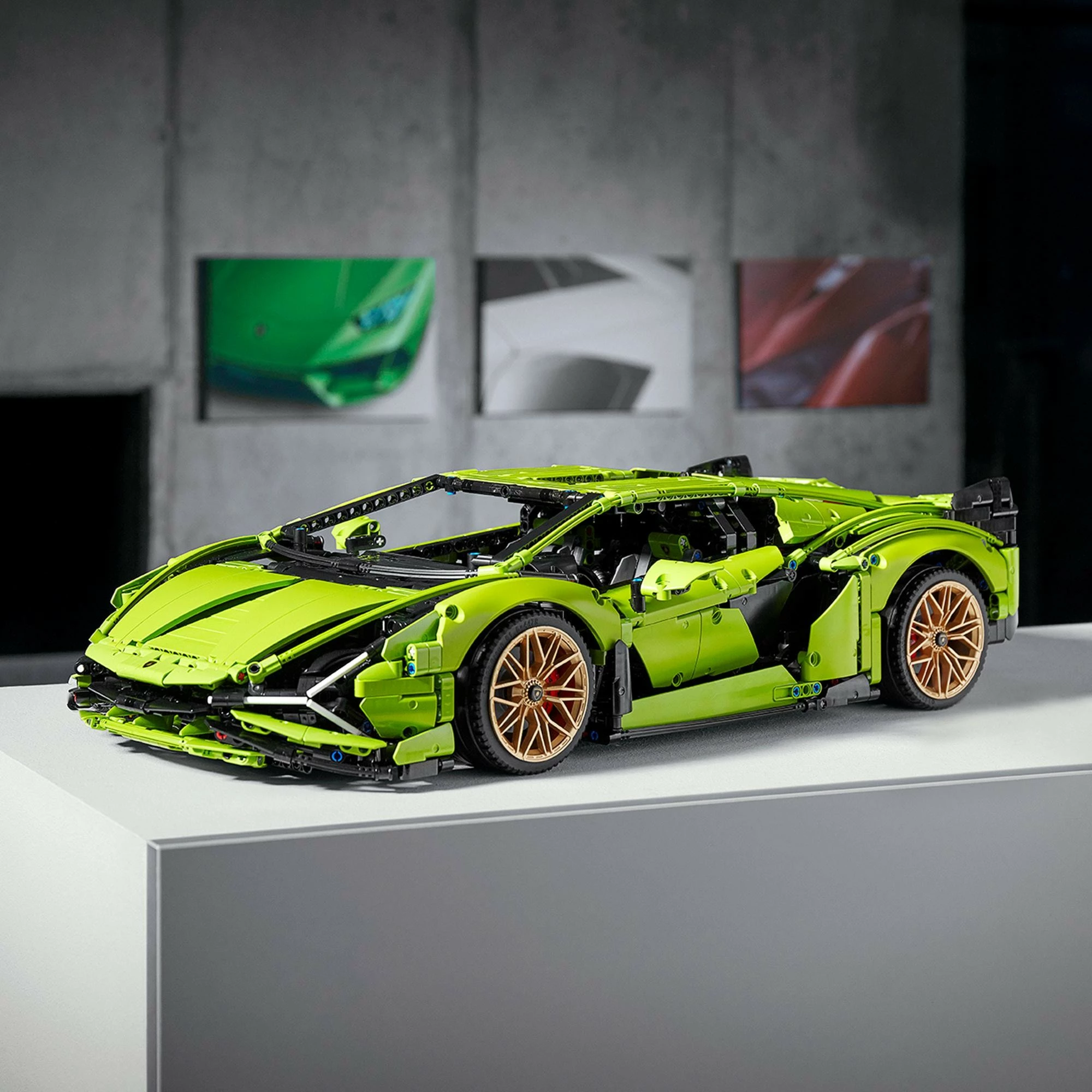 Set gradnje LEGO Technic Lamborghini Sián FKP 37, 8+ let, plastika, 457 kosov, večbarven
