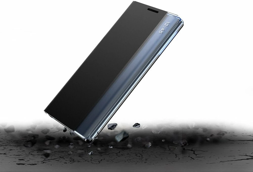 Zaščitni ovoj Hurtel Sleep Case za Poco M4 Pro 5G / Redmi Note 11S 5G / Redmi Note 11T 5G, s pokrovom in nosilcem, modra