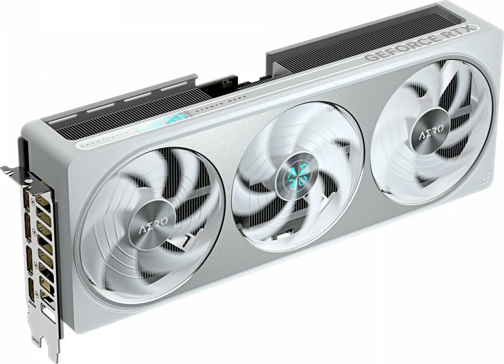 Grafična kartica Gigabyte GeForce RTX 5070 AERO OC, 12GB GDDR7, 192-bit, bela