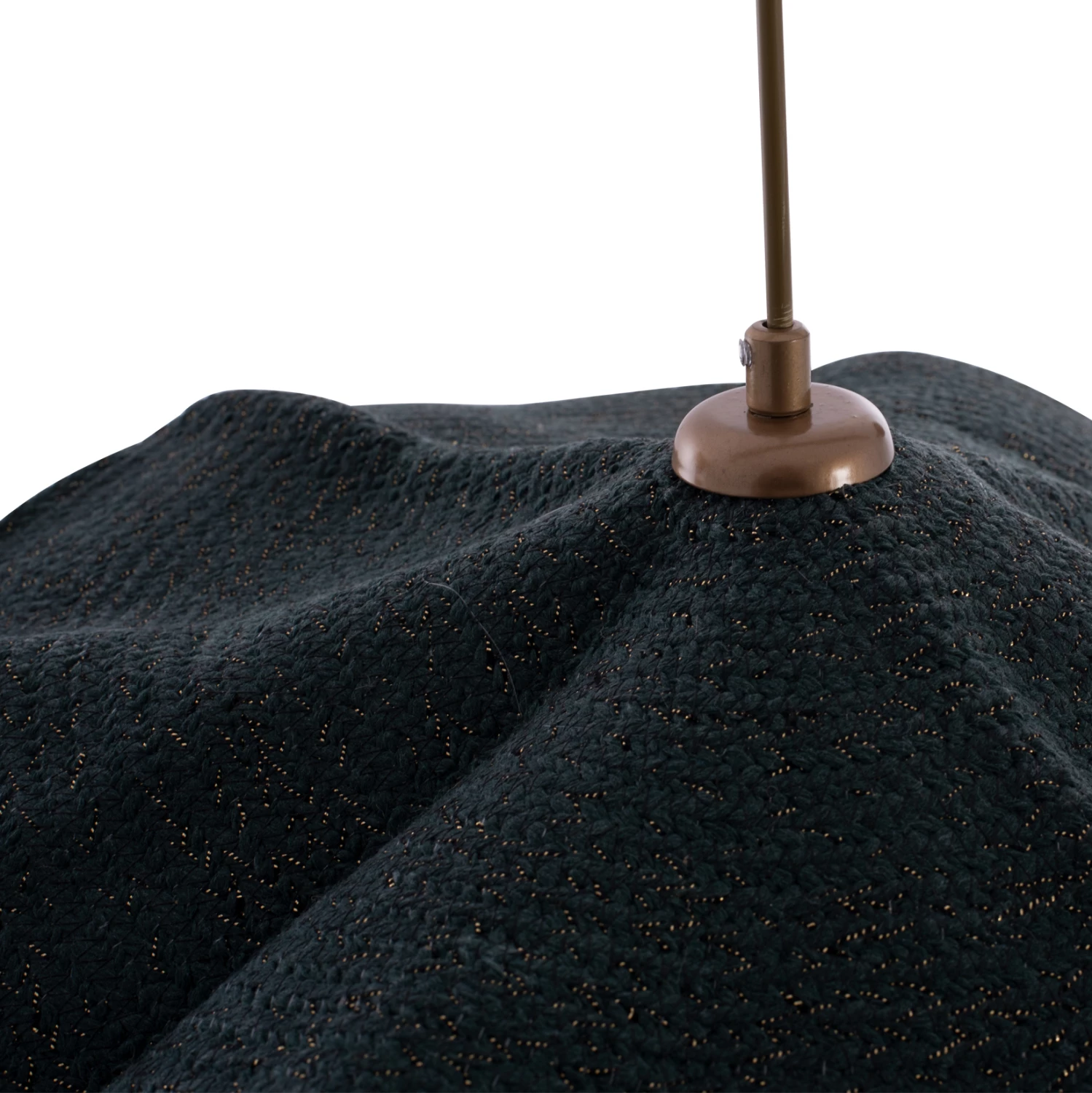 Stropna viseča svetilka temno zelena kapa-zlati obešalnik Φ43x55Hcm. FH7649.03