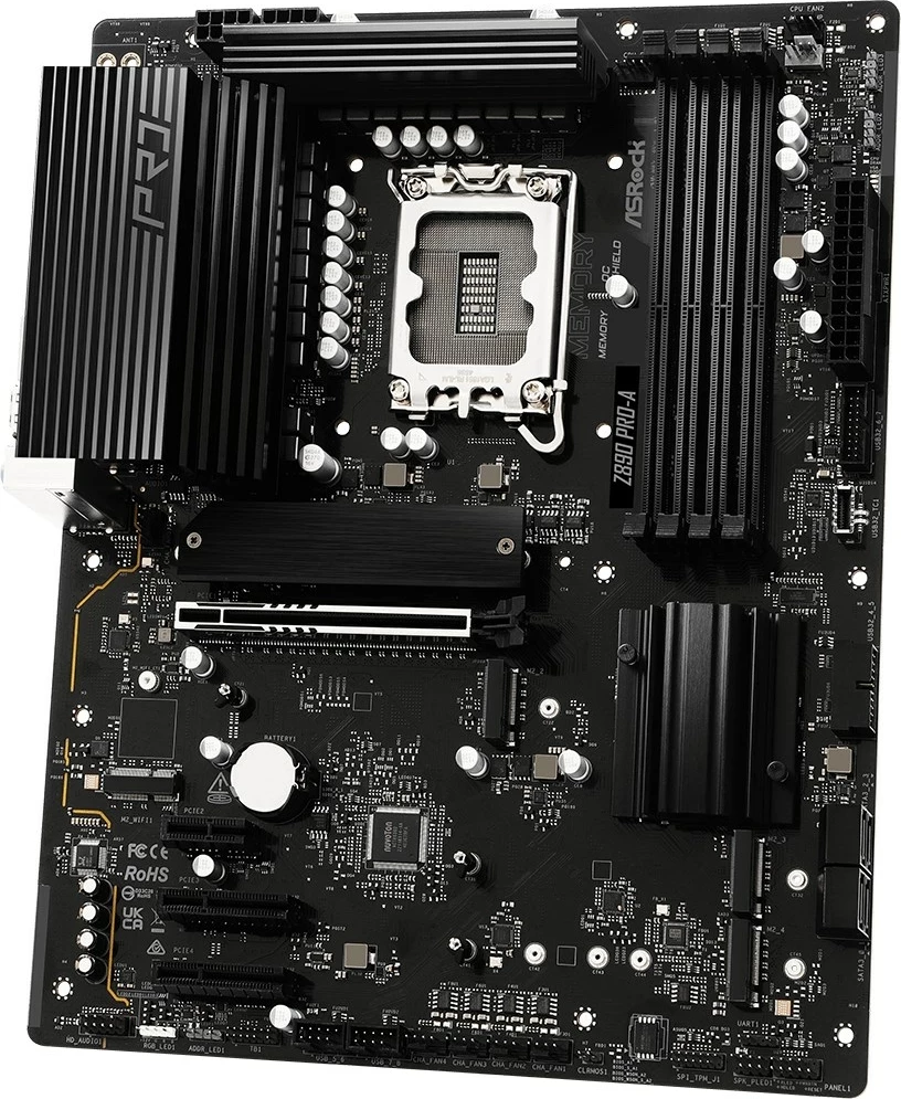 Plošča za matično ploščo Asrock Z890 Pro-A, Socket 1851, ATX