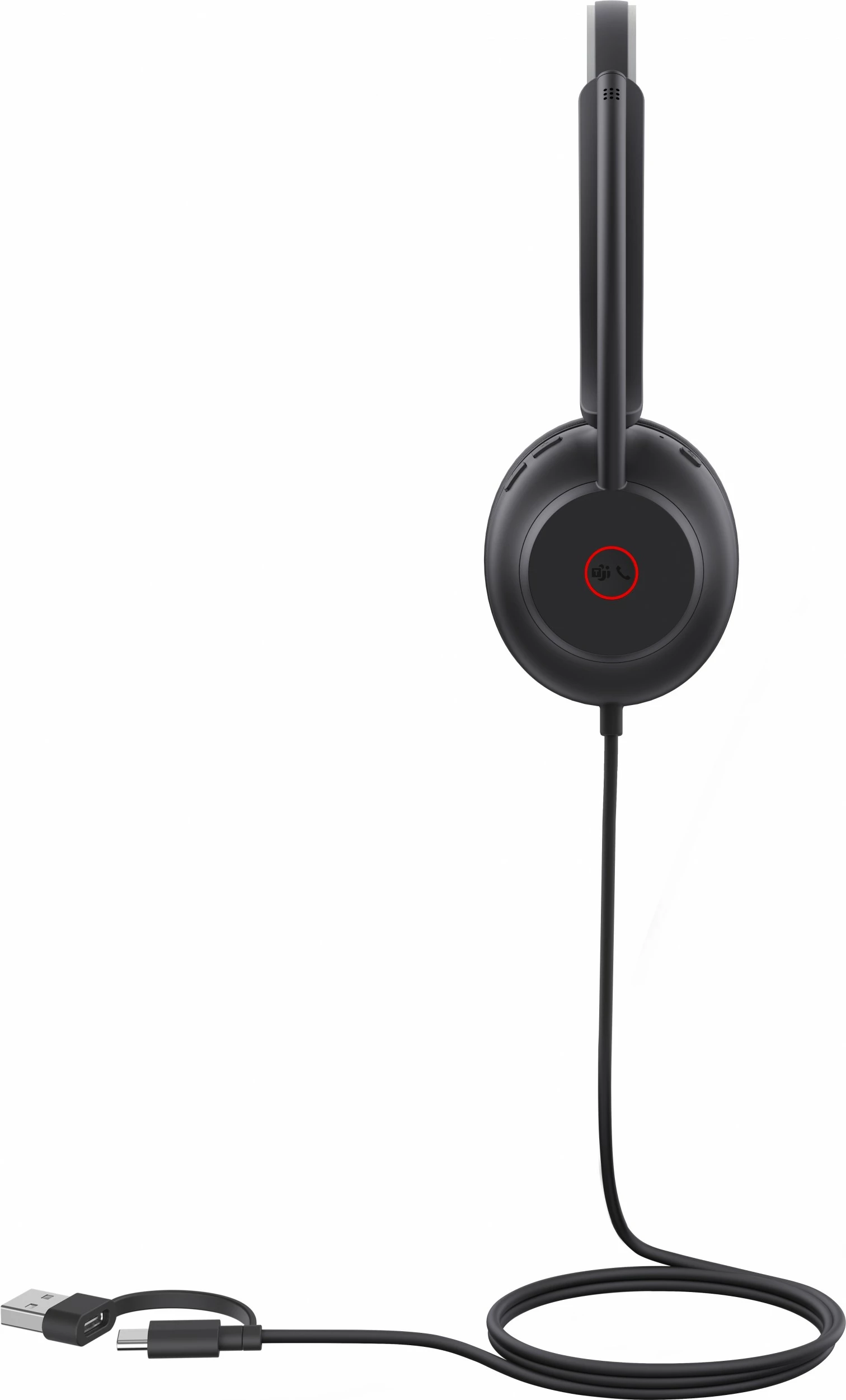 Monauralne slušalke Yealink UH35, USB-C/A, črne