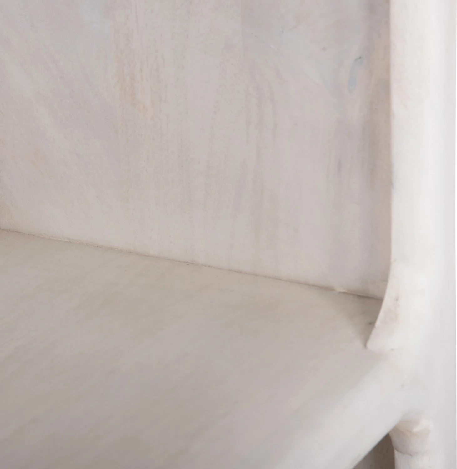 Knjižna omara HANDYR FH9707 iz masivnega mangovega lesa v beli barvi 100x35x165Hcm