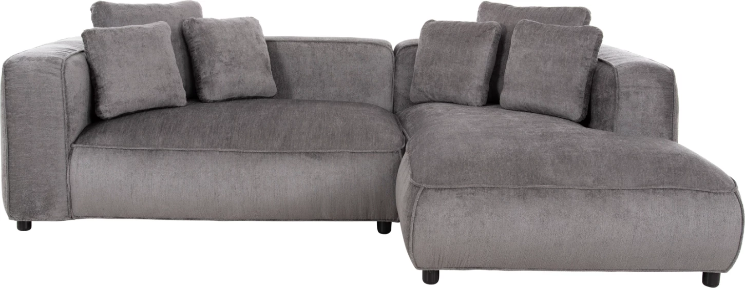 Kotna sedežna garnitura 3-sedežna GRACE FH3280.03R siva tkanina 252x105-160x70-90Hcm