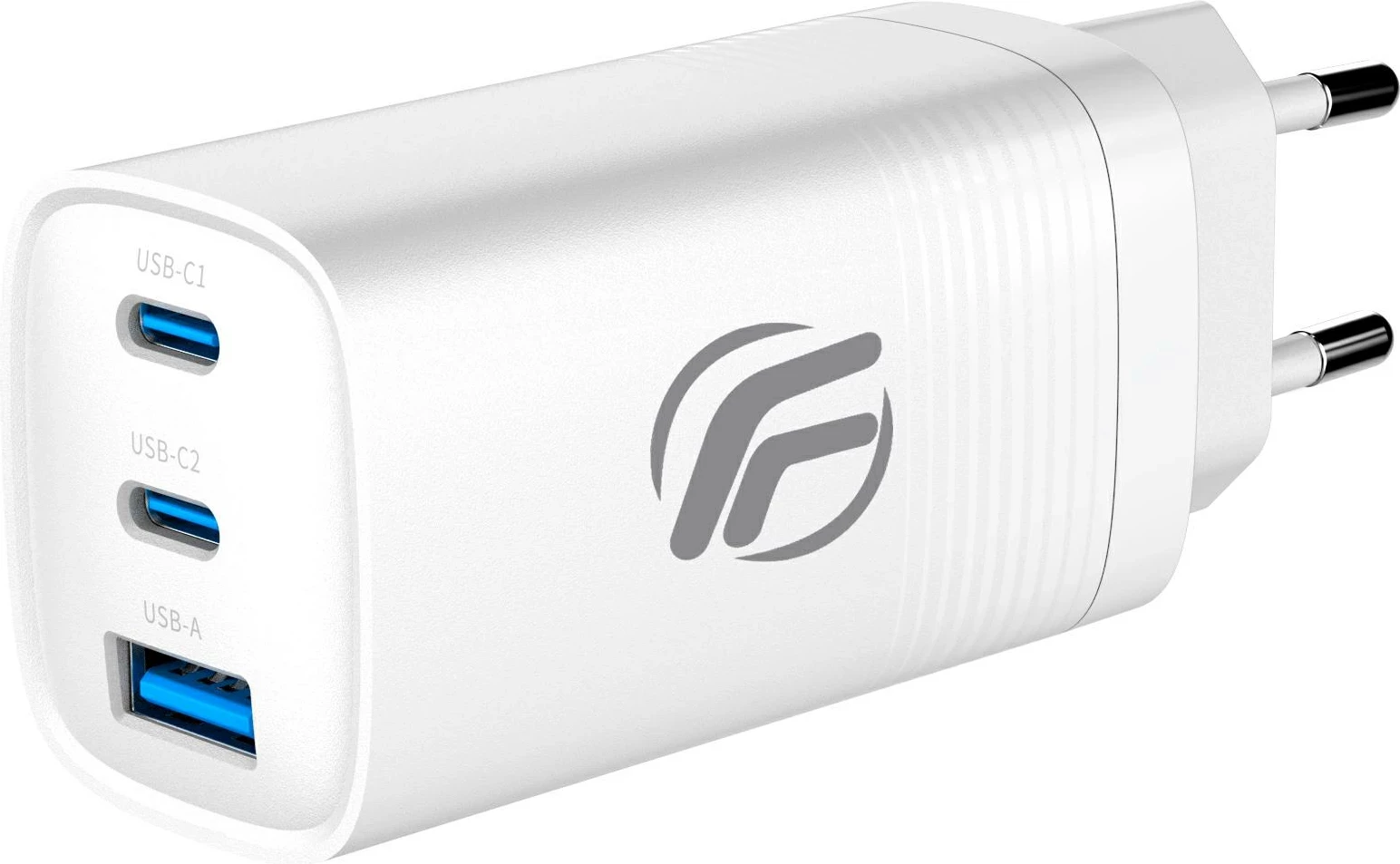 Univerzalni polnilnik Fenner Tech 65W, GaN, 2 × USB-C + USB-A, hitro polnjenje