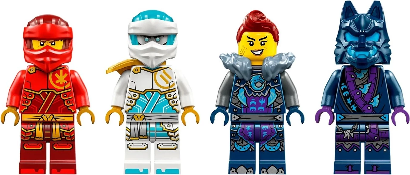 Elementalni ognjeni mech Kai, LEGO NINJAGO 71808, 4 minifigure, rdeč
