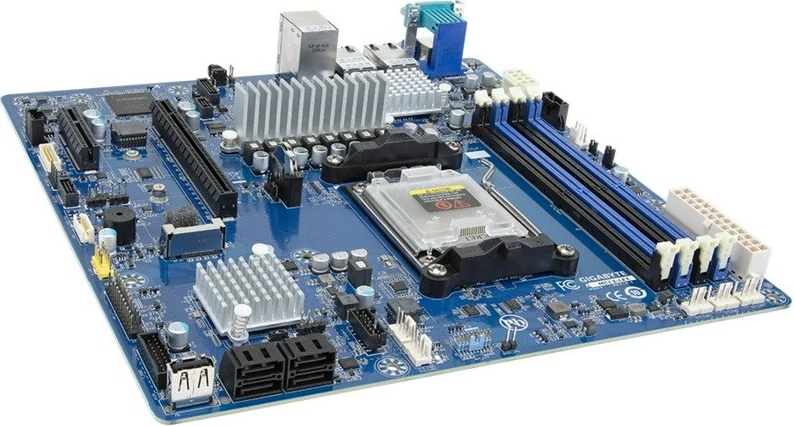 Matična plošča Gigabyte MC13-LE1, 1x AM5, AMD Epyc 4004/Ryzen 7000/Ryzen 9000, B650E, modra