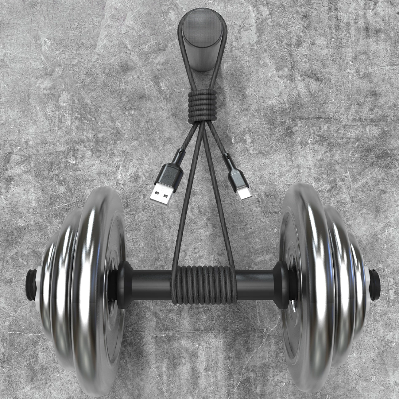 Kabel USB-A na USB-C Dudao L9T, 1 m, 5A, črn