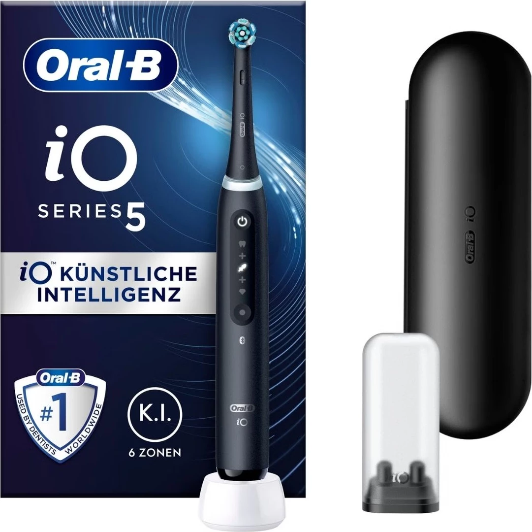 Električna zobna ščetka iO Series 5 415107, Oral-B, umetna inteligenca 6 con, črn