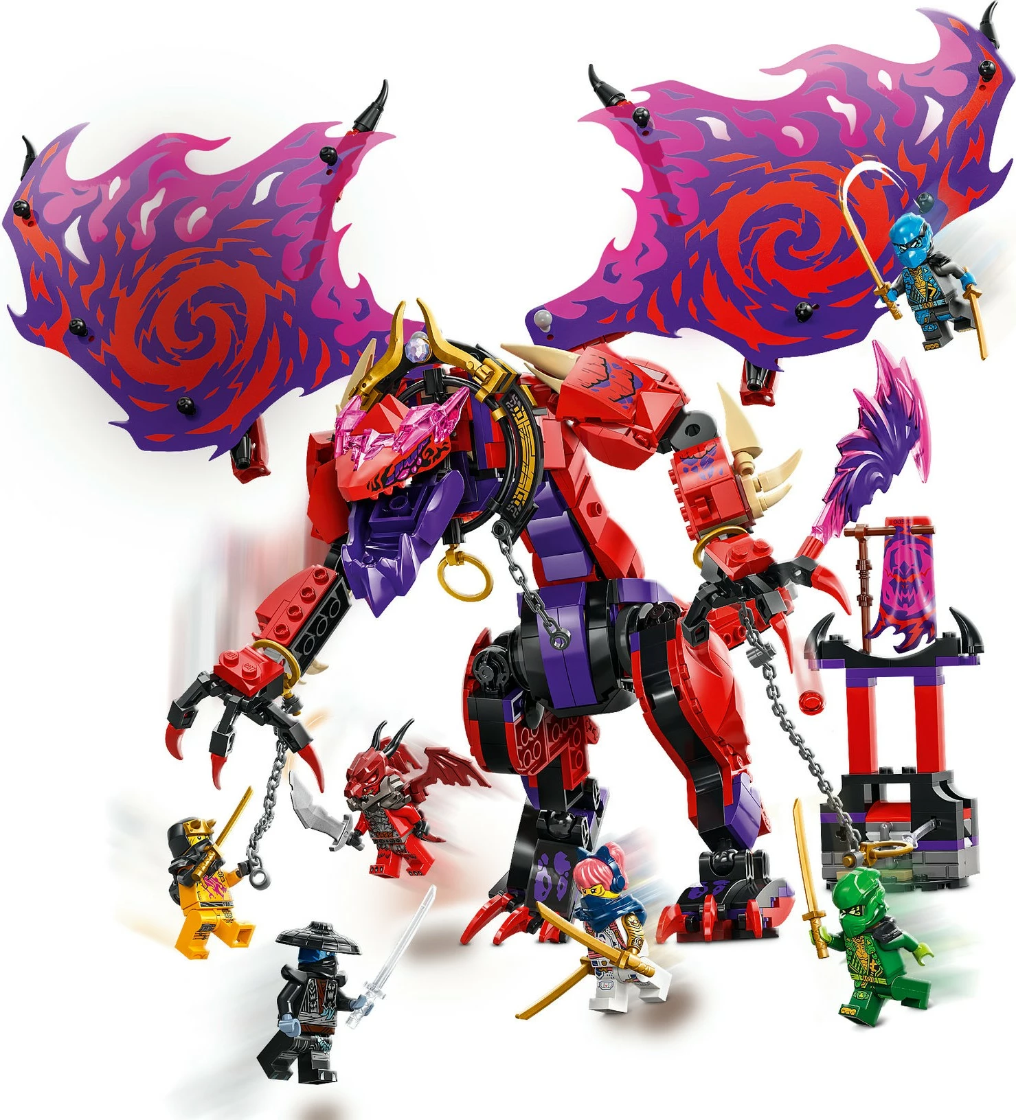 Gradbeni komplet Ninjago Chaosdrache Donnerzahn LEGO 71832, 668 kosov