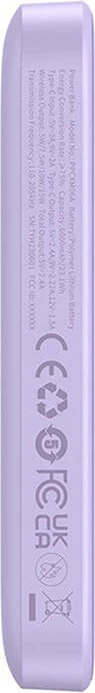 Magnetni mini powerbank 6000 mAh 20W, Baseus, vijoličen