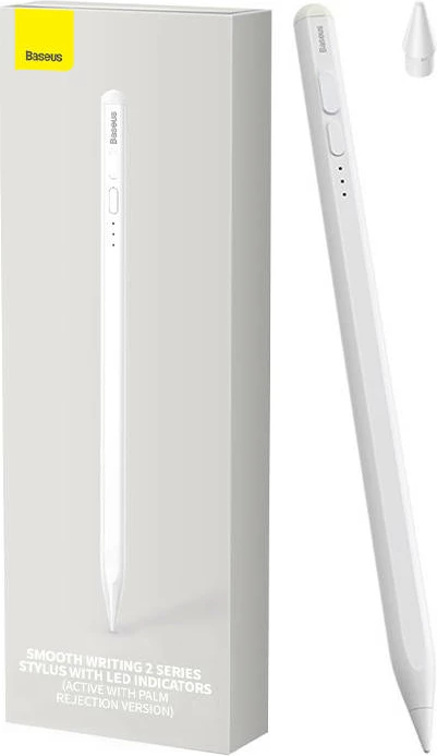 Svinčnik za zaslon na dotik Baseus Smooth Writing 2 SXBC060402 za iPad, bel