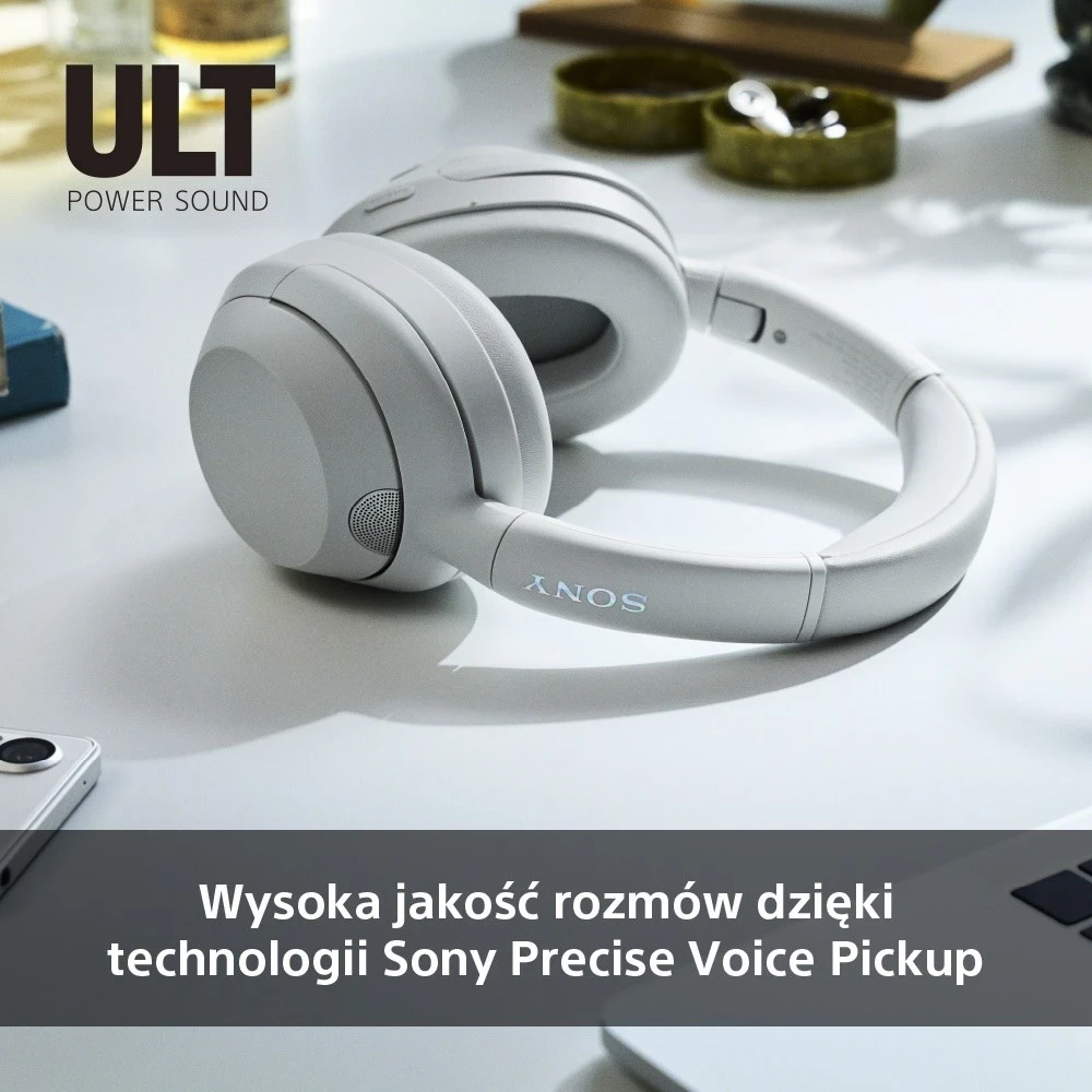 Slušalke z aktivnim dušenjem hrupa Sony ULT Wear, bele