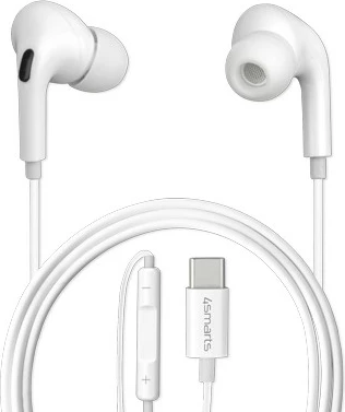 In-ear slušalke 4smarts Active, USB Type-C, bele
