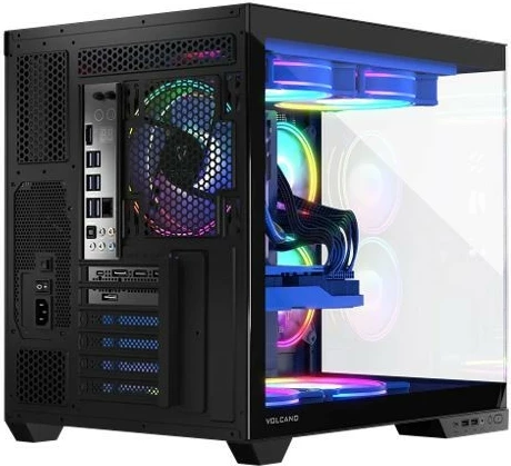Računalniško ohišje Volcano Panorama APEX ARGB 3F Midi MODECOM, siva