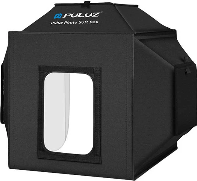 Fotografska tenda Puluz PU5042EU, 40x40x40 cm, 480 LED, 5500K, črna