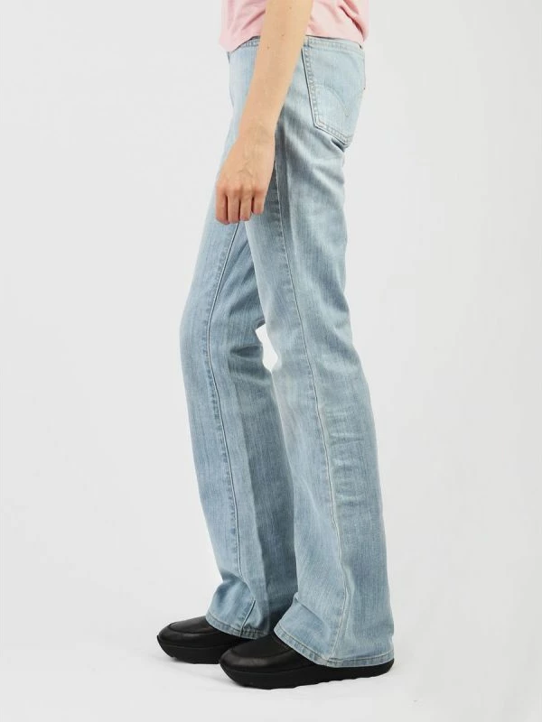 Široke kavbojke (bootcut) Levi's za ženske, modre