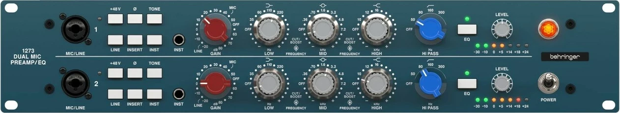 Preamplifikator mikrofona Behringer 1273, Teal