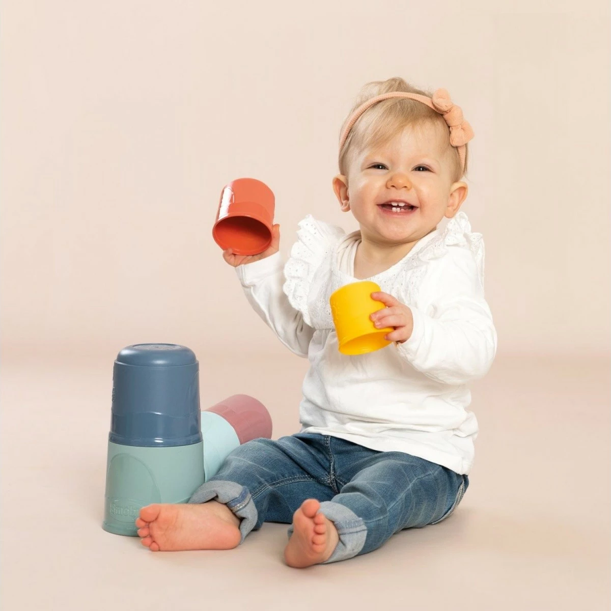 Edukativna igrača Magic Pyramid Tower Smoby, 6 kosov, večbarvna