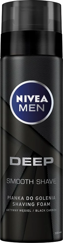 Pena za britje za moške Nivea Men Deep, 200 ml