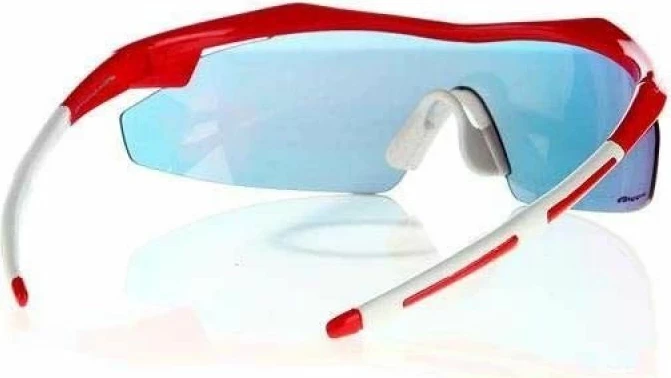 Športna sončna očala Goggle, unisex, rdeče/belo