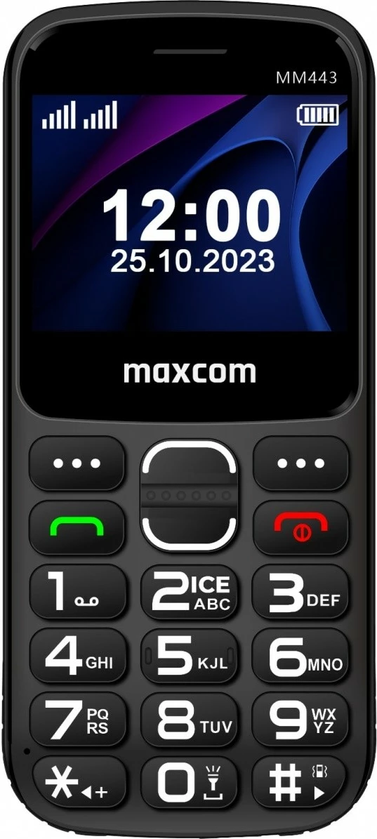 Pametni telefon Maxcom MM 443, Dual SIM, 4G, črn