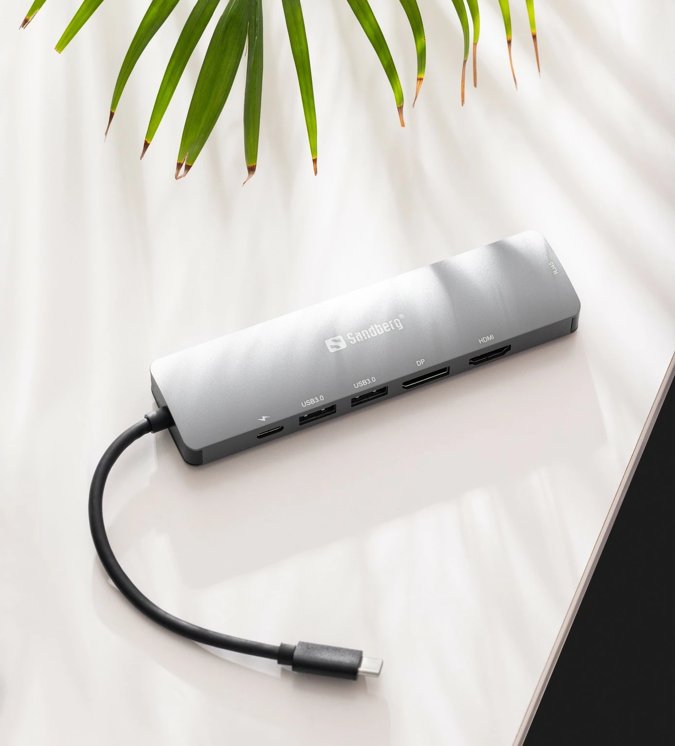 Dock USB-C, 8K, 100 W, siva Sandberg