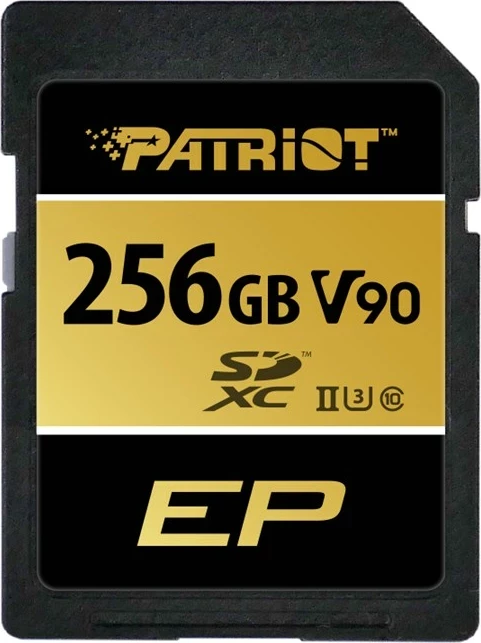 Kartica za pomnilnik Patriot Memory V90 256GB SDXC UHS-II U3 Class 10, črna