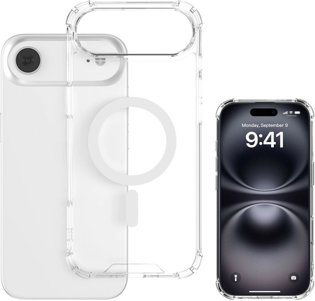 Ovitek za telefon 4smarts Hybrid Case Ibiza za Apple iPhone Air, prozoren
