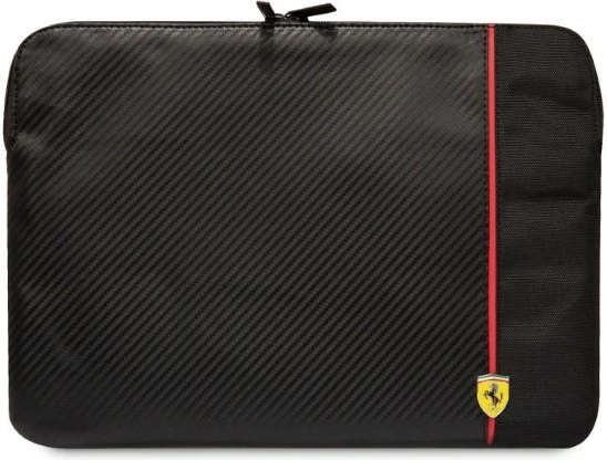 Torba za prenosnik, Ferrari Carbon & Smooth, 14 palcev, črna