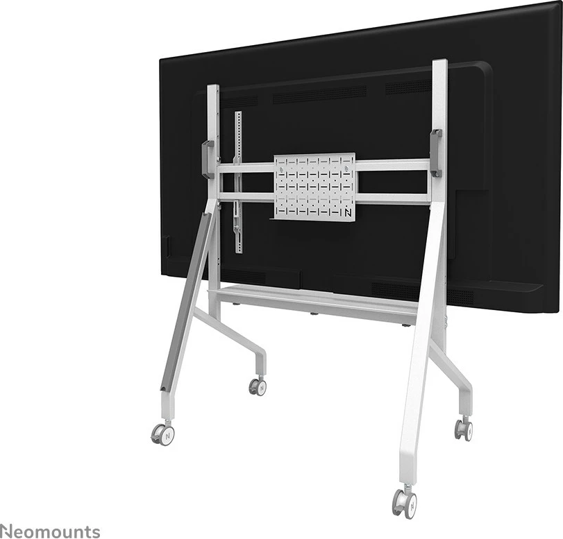 Mobilna multimedijska voziček za TV 55-86", Neomounts FL50-525WH1, jeklo, bel, nastavljiva višina