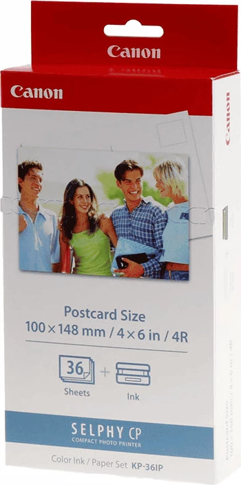 Set črnila in fotopapirja Canon KP-36IP / 7737A001, 100 × 148 mm (4 × 6 in), 36 listov