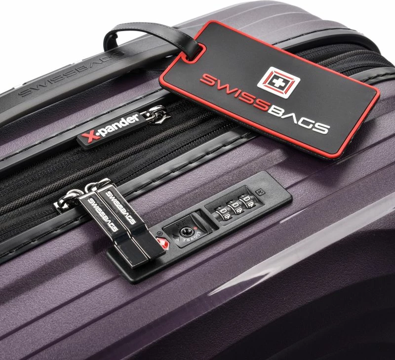 Potovalna kovček SwissBags Echo, uniseks, vijoličen