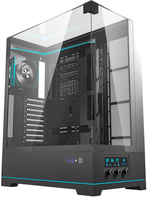 Računalniško ohišje Darkflash DY450L PRO, ATX Mid Tower, 1 ventilator, črn