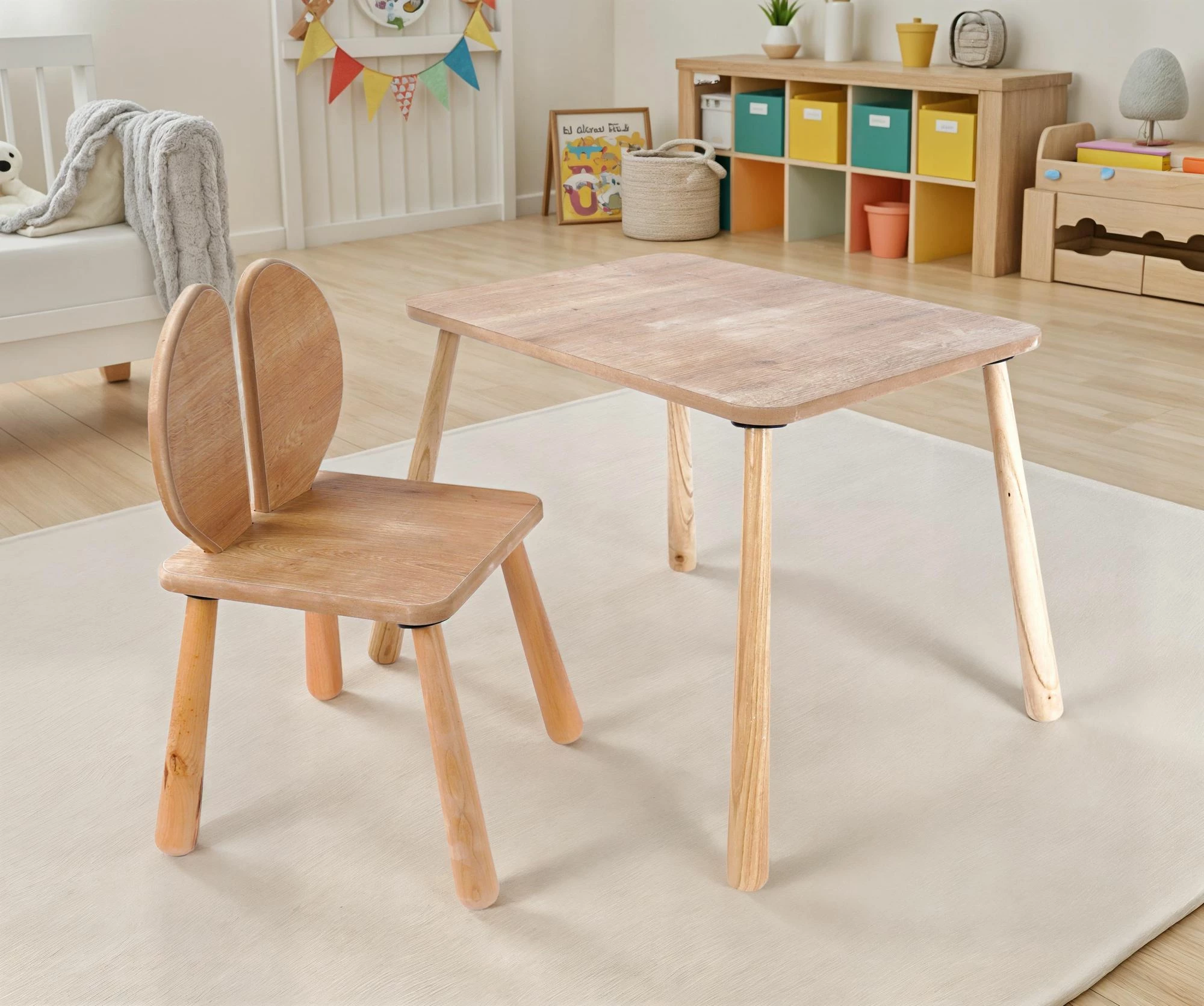 Set miz za otroke, 12-delni, hrast — Skye Decor BLTYZ-AKTV064