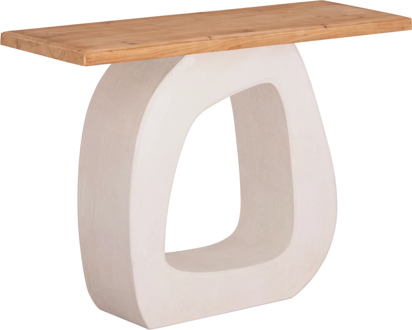 Konzola serije Santorini FH18043 miza iz jelovine-MDF podstavek v umazano beli barvi 120x38x83H cm