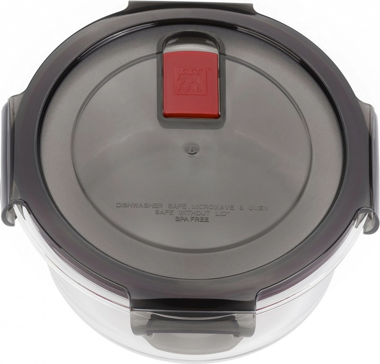 Steklena posoda za živila Zwilling Gusto 600 ml, črna/rdeča/prosojna