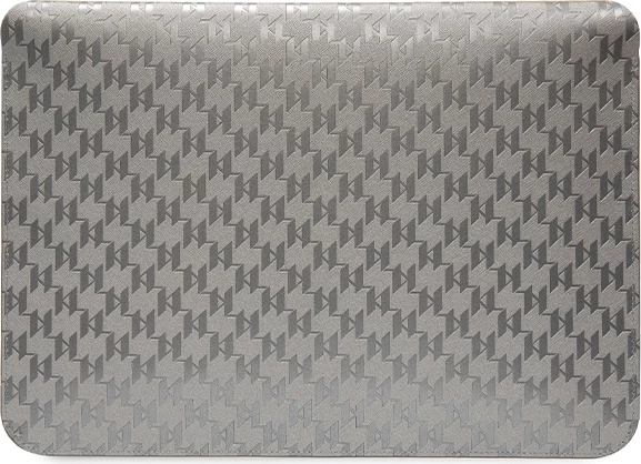 Ovitek za prenosnik Saffiano Monogram Ikonik, Karl Lagerfeld, 14", srebrn