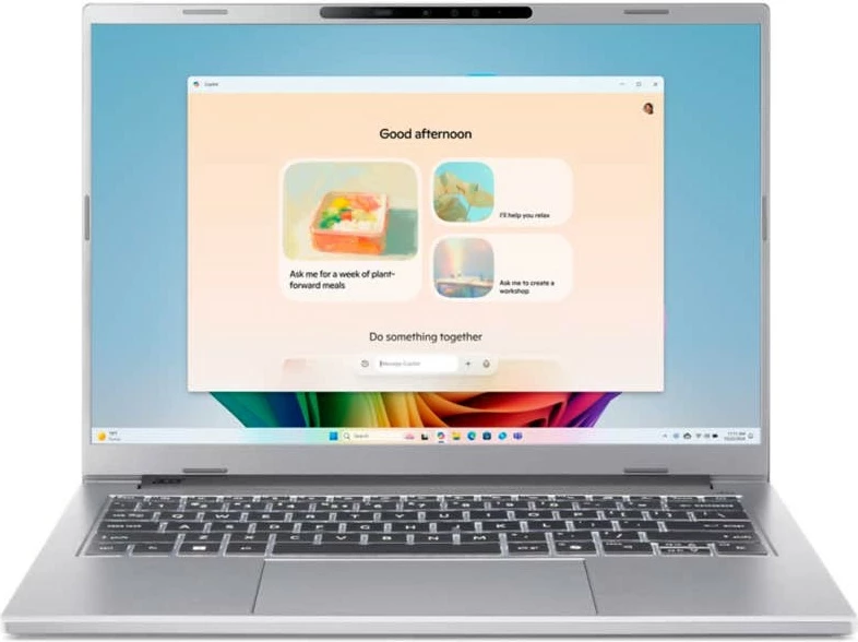 Prenosnik Acer Aspire 14 AI OLED A14-53M-75DW, Core Ultra 7, 32GB/1TB, 14", srebrn