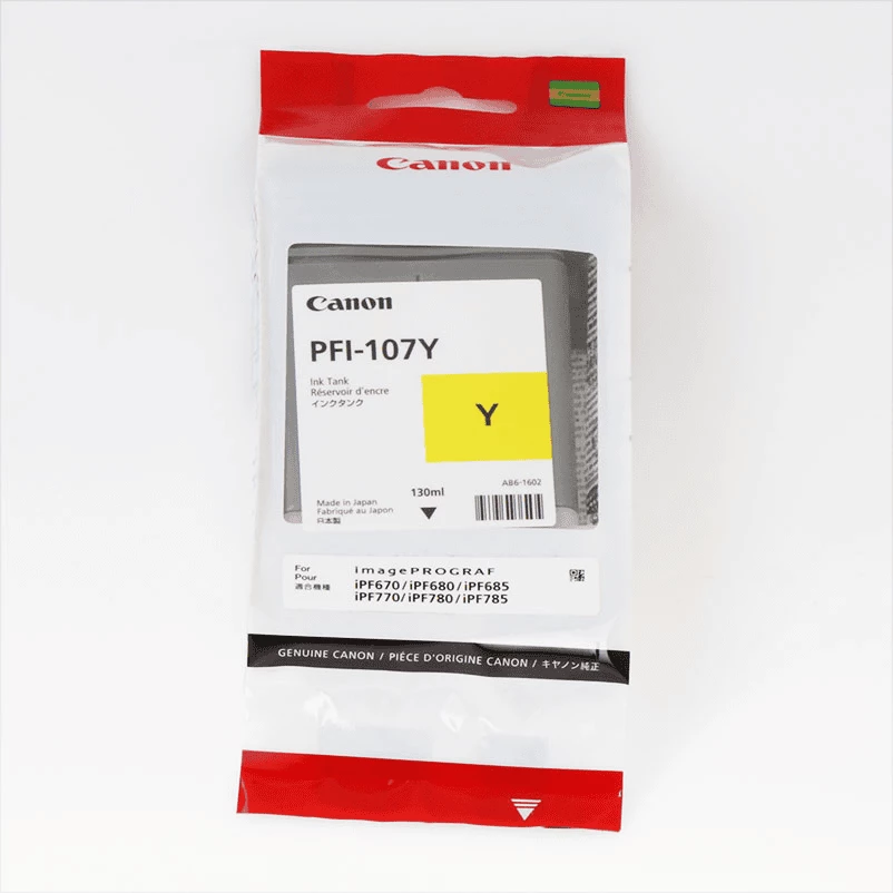 Tinta za tiskalnik 130 ml, rumena, Canon PFI-107Y 6708B001