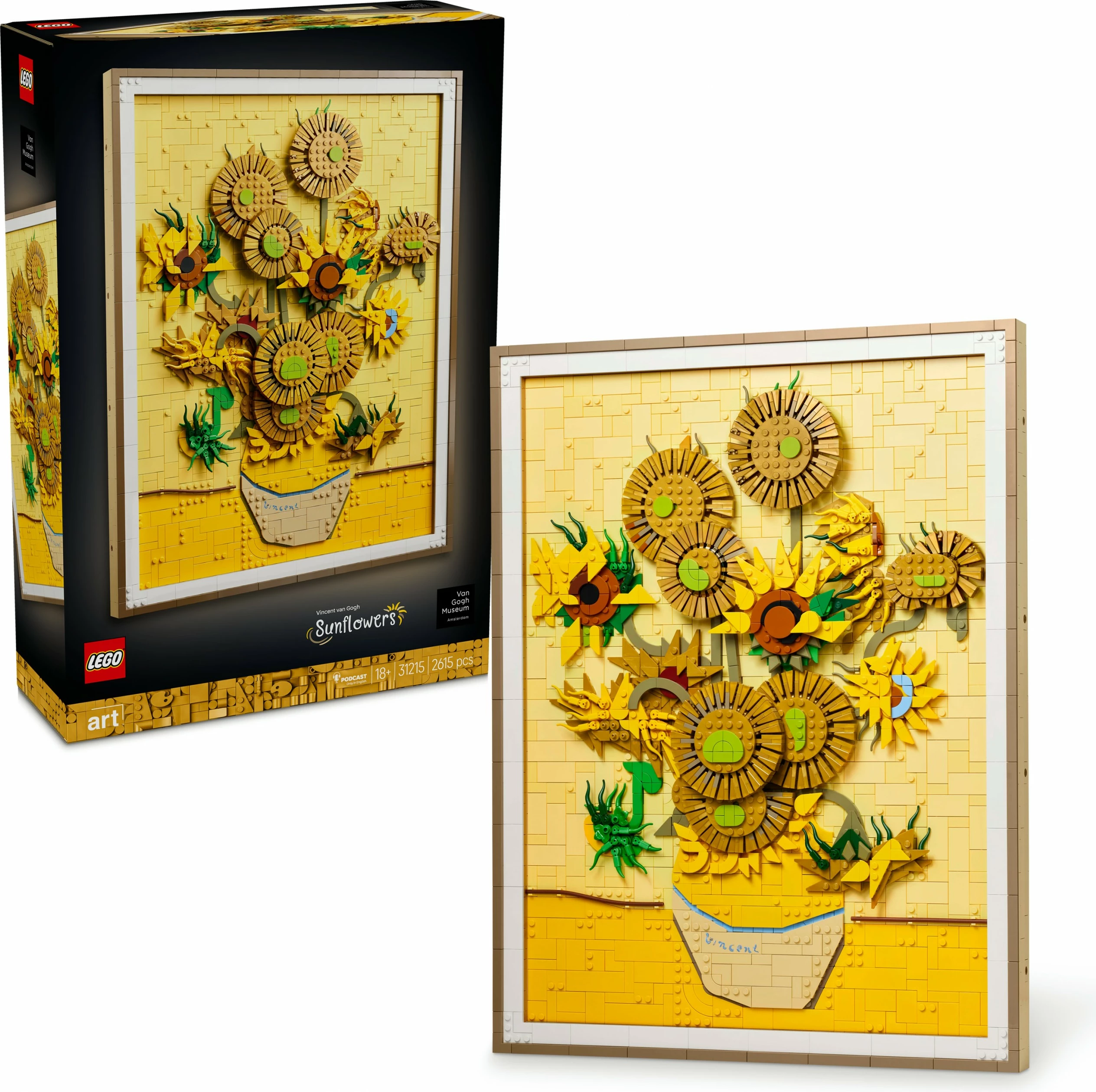 Sestavljanka umetniško delo 31215 Vincent van Gogh Sončnice, večbarvna